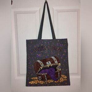 Hand painted Monster Mimic Chest Tote Bag